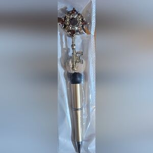 HAND CRAFTED GOLD VINTAGE BROCHE GOLD  REFILKABLE PEN